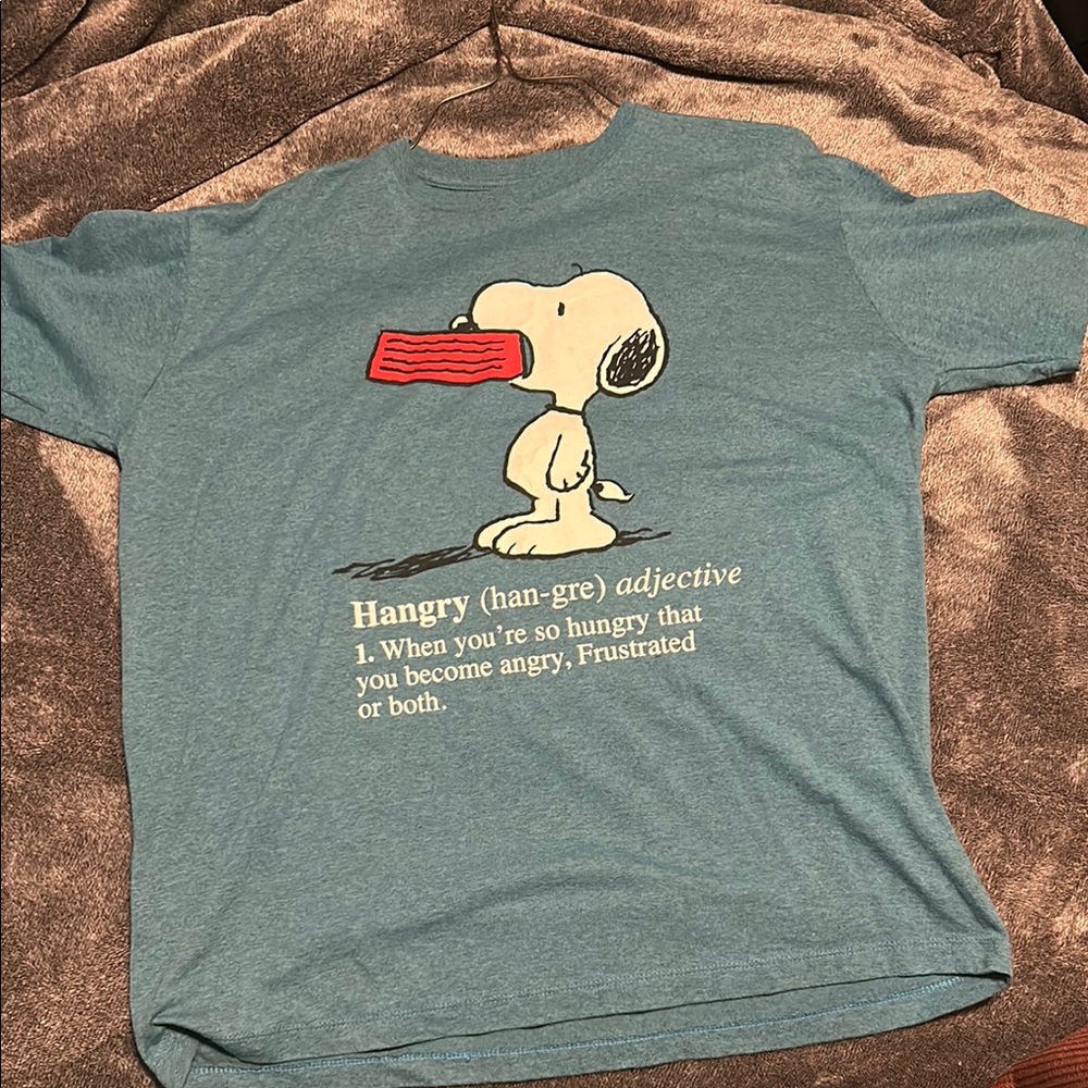 Peanuts Teal Snoopy Tee